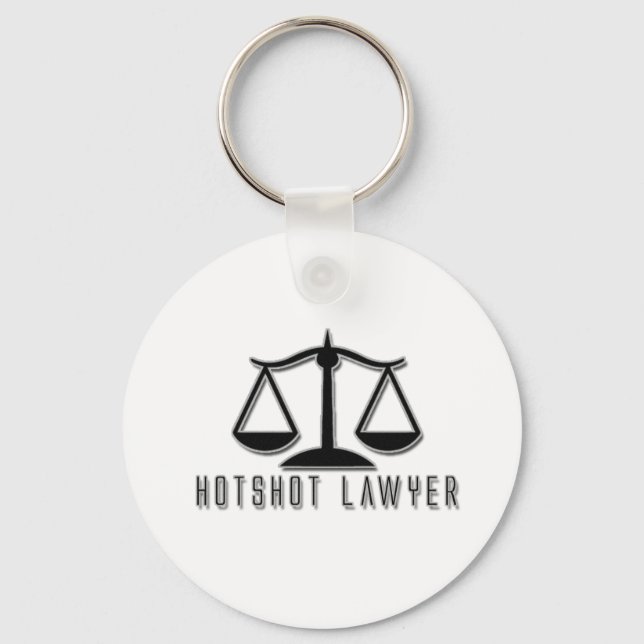 Hotshot Lawyer Keychain (Front)