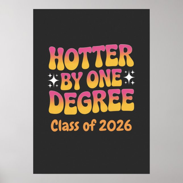Hotter By One Degree Graduation 2026  Poster (Front)
