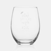 Hotter By One Degree | Graduation Stemless Wine Glass (Back)