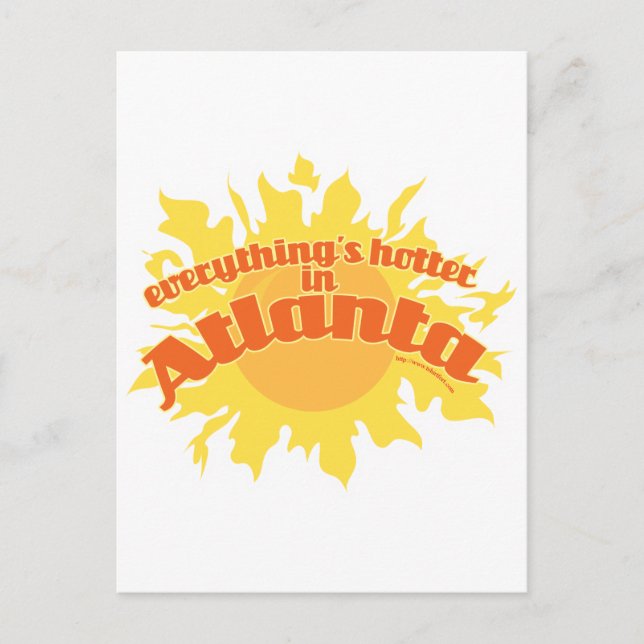 Hotter in Atlanta Postcard (Front)