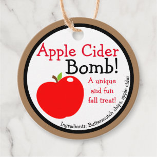 Hottest Fall Drink   Apple Cider Bomb Tags