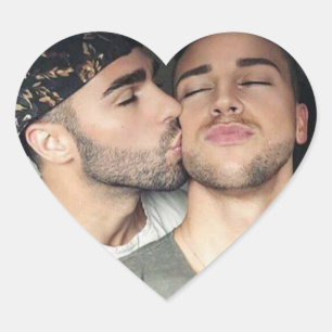 Hottest Hunks on the Planet KiSS Heart Sticker
