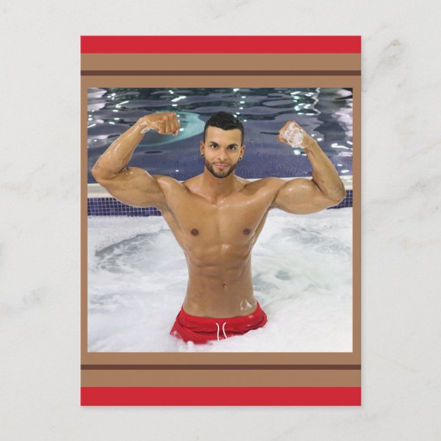 Hottest Hunks on the Planet! Time For Equality! Postcard (Front)