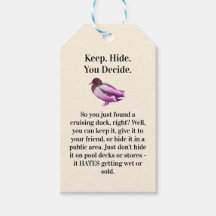 Hottest Pinks '80s Print Ad-Style Crusing Duck