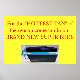 hottest tan advertisement poster