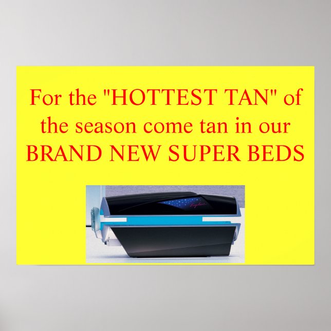 hottest tan advertisement poster (Front)
