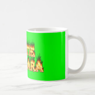 Hottie Barbara fire and flames. Coffee Mug