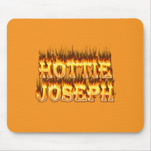 Hottie Joseph fire and flames Mouse Pad