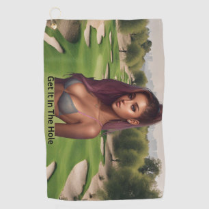 Hottie on the Course Golf Towel