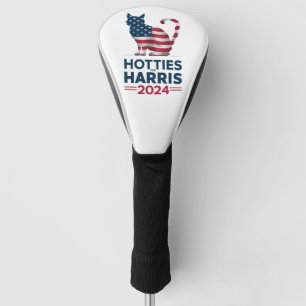 Hotties For Harris 2024 Cat Ladies Kamala Harris Golf Head Cover