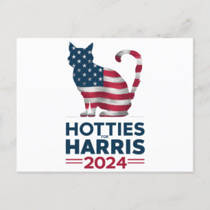 Hotties For Harris 2024 Cat Ladies Kamala Harris Postcard