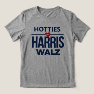 Hotties for Harris Walz Tri-Blend Shirt