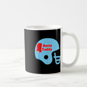 Hotty Toddy Football Helmet With Miss State Outlin Coffee Mug
