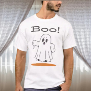 Hou! T-shirt drôle d'Halloween avec un gentil fant