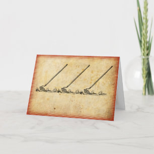 Houe, houe, carte de voeux de houe