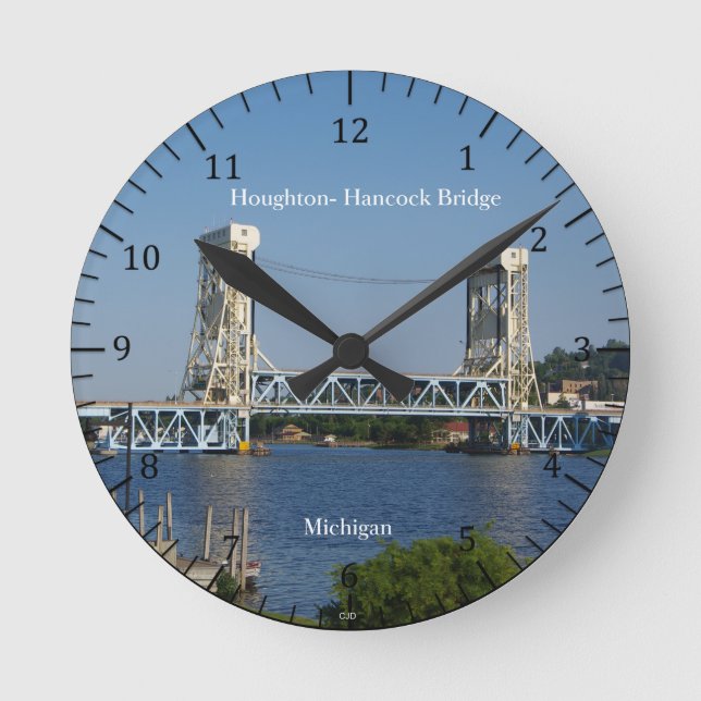 Houghton Hancock Bridge clock (Front)