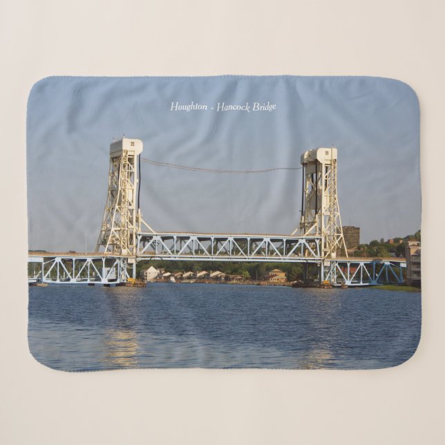 Houghton Hancock Bridge sherpa blanket (Front (Horizontal))
