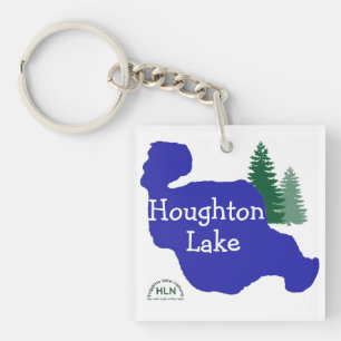 Houghton Lake, Michigan Keychain