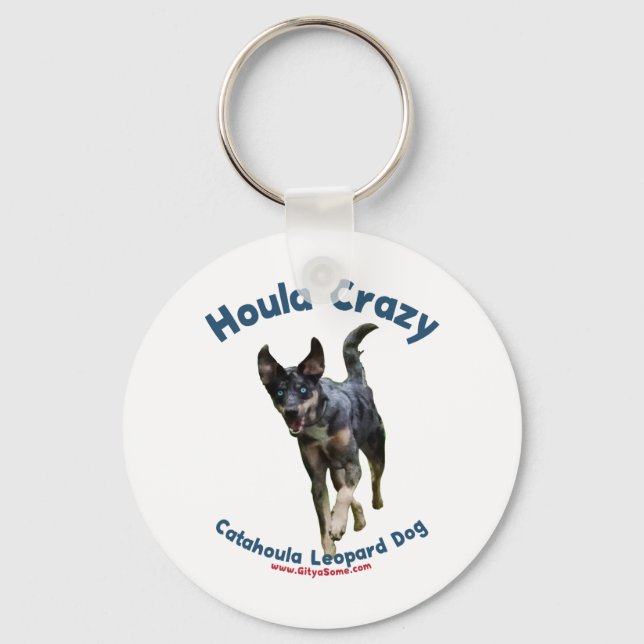 Houla Dog Crazy Keychain (Front)