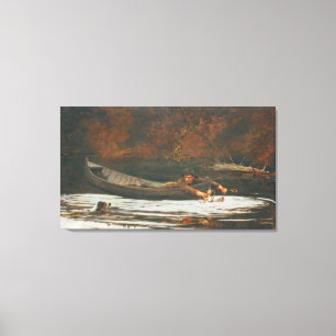 Hound and Hunter, 1892 (oil on canvas) Canvas Print