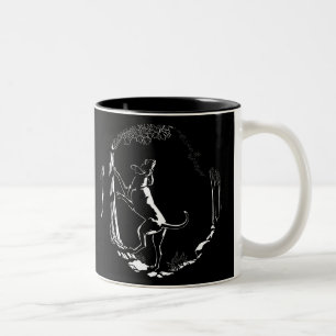 Hound Chien Mug Chasse Chien Art Café Coupe