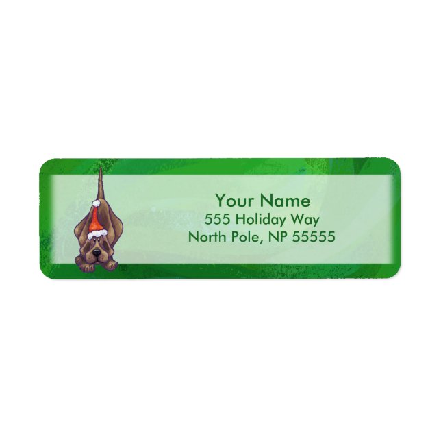 Hound Chien Noël sur Green (Devant)