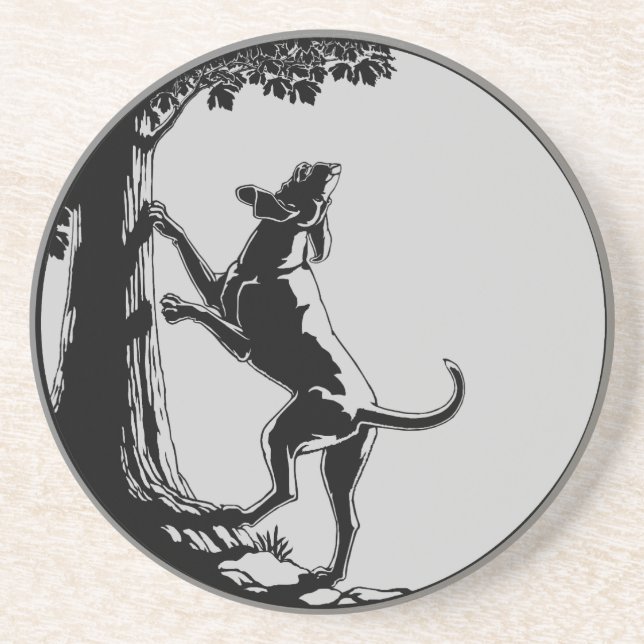 Hound Dog Art Drink Coasters Hunting Dog Coasters (Front)