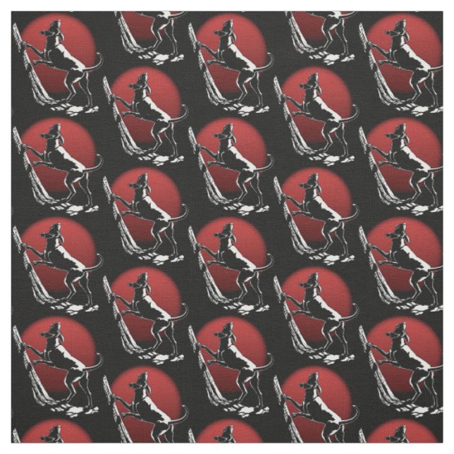 Hound Dog Art Fabric Fabric Hunting Dog Pattern (Swatch)