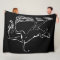 Hound Dog Blanket Hunting Dog Art Fleece Blankets