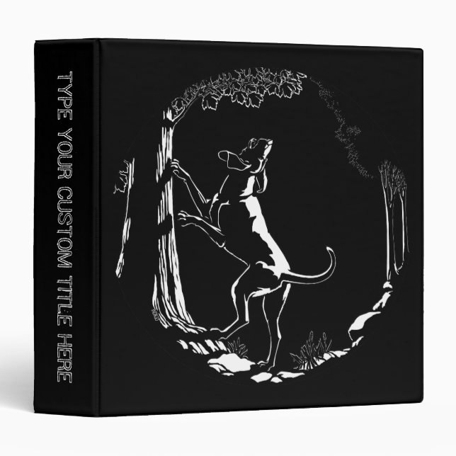 Hound Dog Book Binder Coonhound Photo Album (Front/Spine)