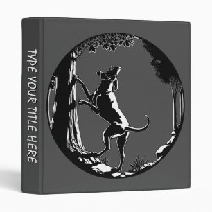 Hound Dog Book Binder Hunting Dog Art Photo Album
