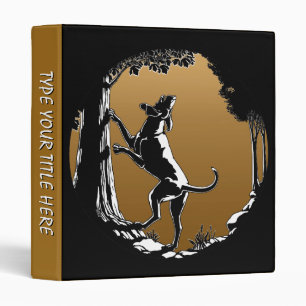Hound Dog Book Binder Hunting Dog Art Photo Album