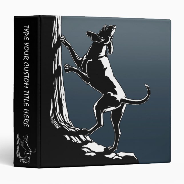 Hound Dog Book Binder Hunting Dog Photo Album (Front/Spine)
