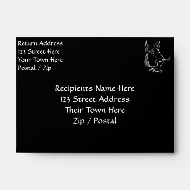 Hound Dog Envelopes Personalize Dog Lover Envelope (Front)