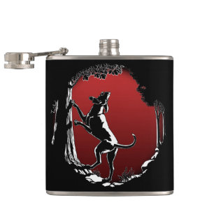 Hound Dog Flask Custom Hunting Dog Drink Flasks