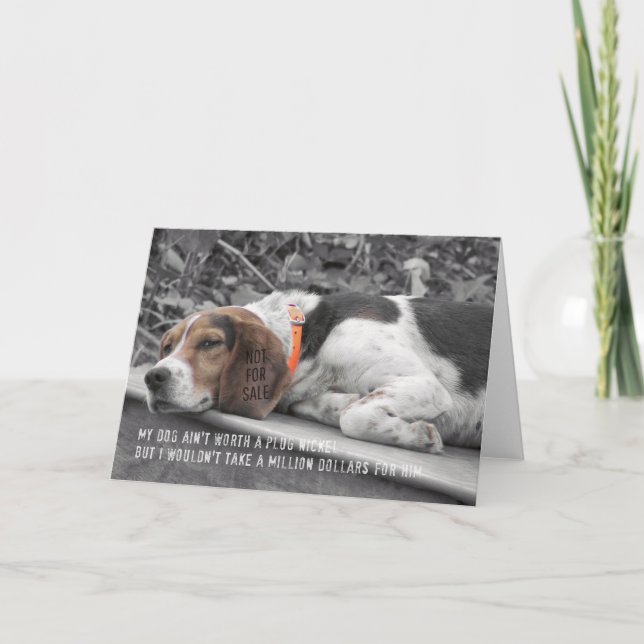 HOUND DOG Greeting Card (Front)