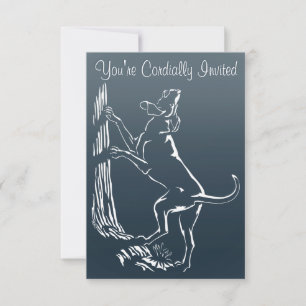Hound Dog Invitations Personalize Hunting Dog Card