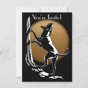 Hound Dog Invitations Personalize Hunting Dog Card