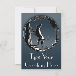Hound Dog Invitations Personalize Hunting Dog Card