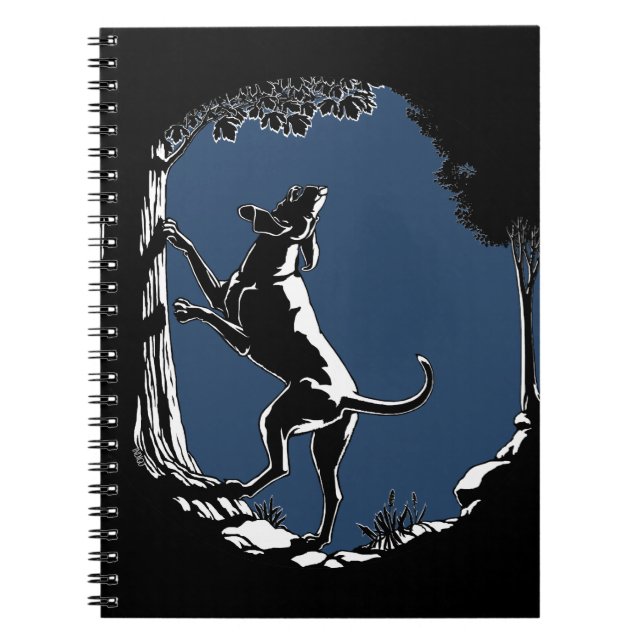 Hound Dog Notebook Dog Journal Book (Front)