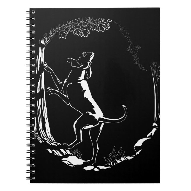 Hound Dog Notebook Dog Journal Book (Front)