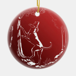 Hound Dog Ornament Custom Hunting Dog Decoration