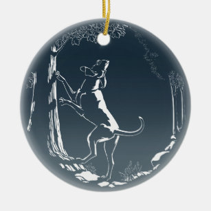 Hound Dog Ornament Custom Hunting Dog Decoration