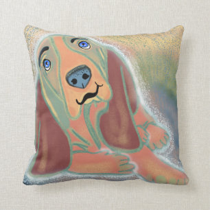 Hound Dog Throw Pillow