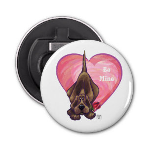Hound Dog Valentine's Day Bottle Opener