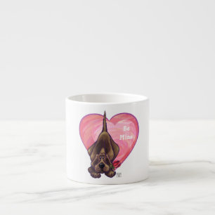 Hound Dog Valentine's Day Espresso Cup
