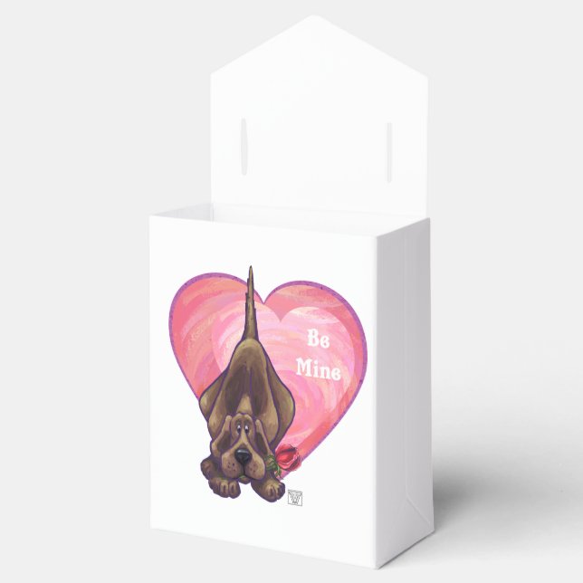 Hound Dog Valentine's Day Favor Box (Opened)