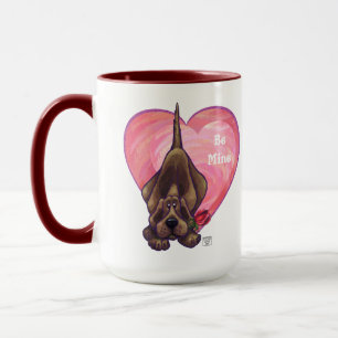 Hound Dog Valentine's Day Mug