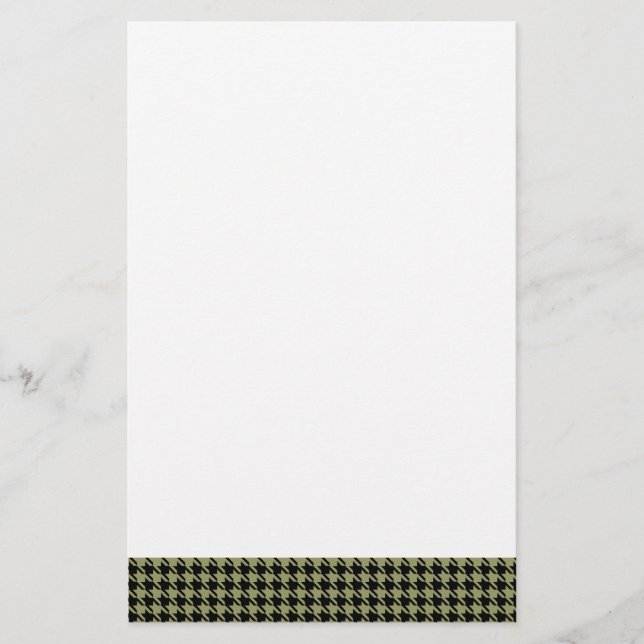 Houndstooth Avocado and Black (Front)