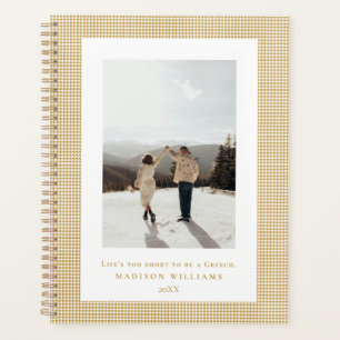 Houndstooth Aztec Gold frame photo  Planner